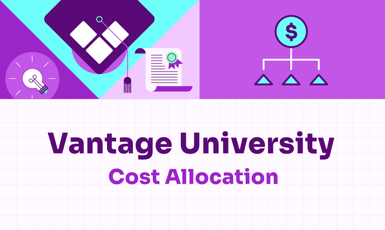 Vantage University logo with Cost Allocation as a title