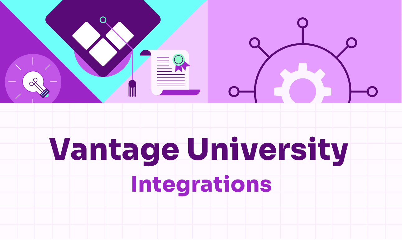 Vantage University logo with Integrations as a title